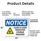 Signmission Radiation & Laser Sign, 18 in H x 24 in W, Plastic, Rectangle OS-2PACK-NS-P-1824-L-10604 - alternate 2